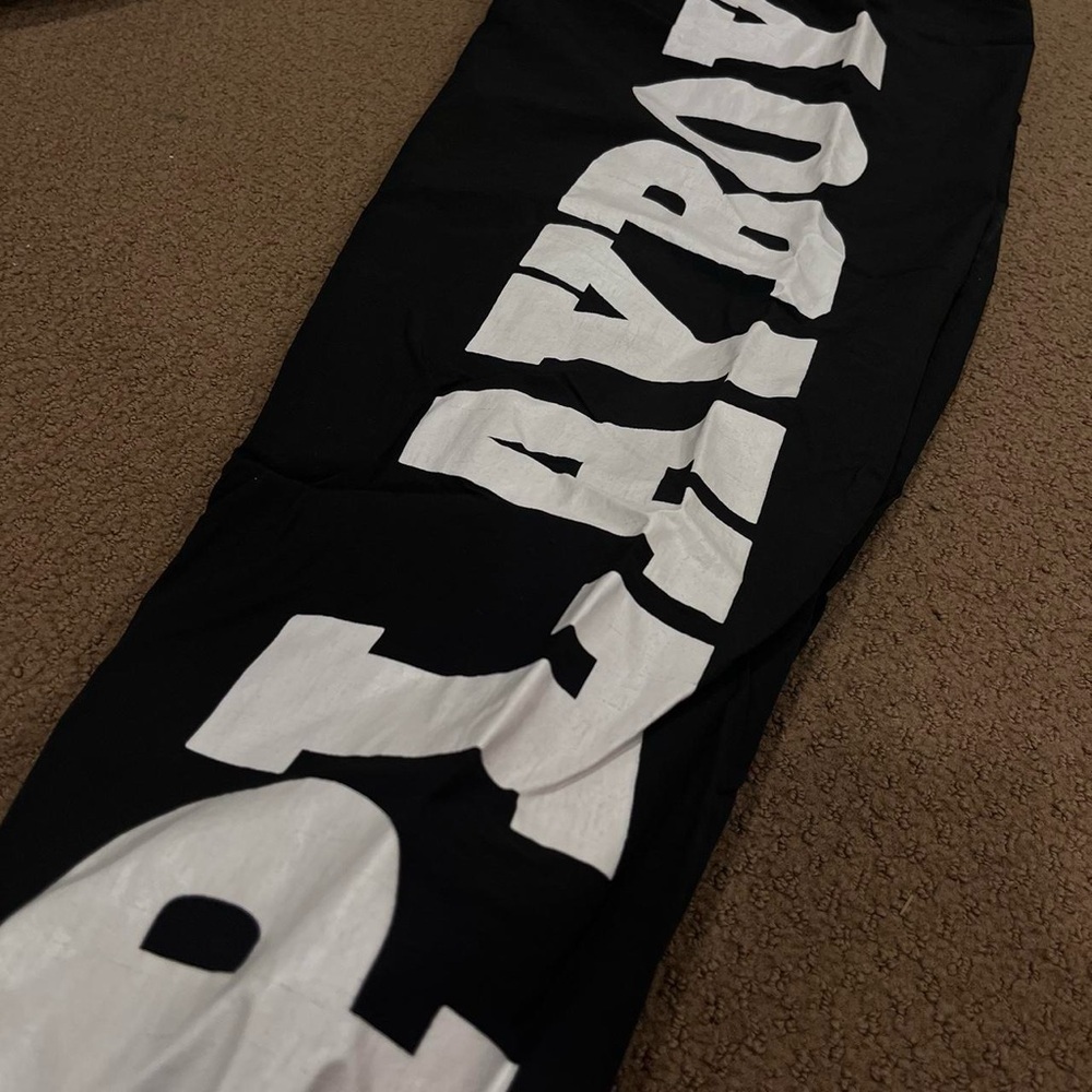 Nwot Playboy Women's Black and White baggy windbreaker pants sz small - Picture 3 of 7
